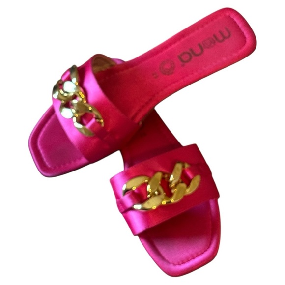 Mona B Pink and Gold Luxe Sandals - Picture 6 of 8